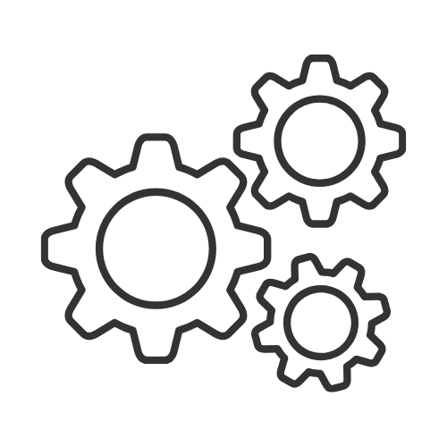 Icône de rouages mentaux illustrant la rumination et la nécessité d'une bonne gestion du stress pour retrouver la clarté.
